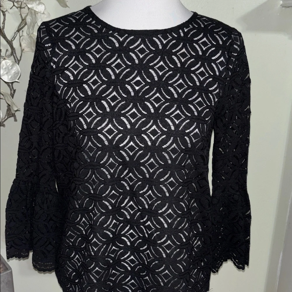 H&M Black Lace Blouse